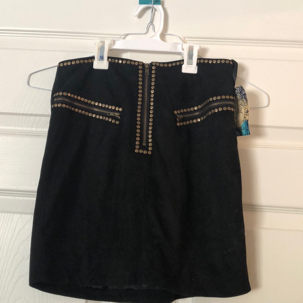 Black studded skirt